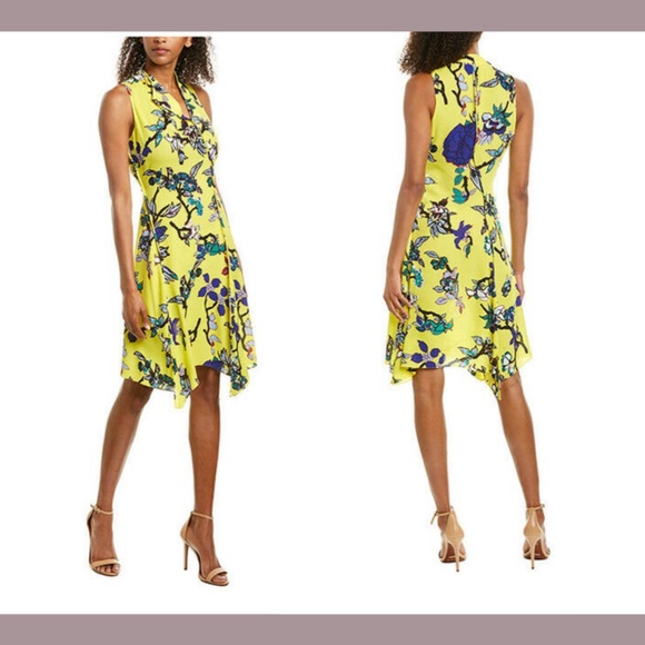 NEW Diane Von Furstenberg Carmen Floral Dress 4‎ - Picture 1 of 12
